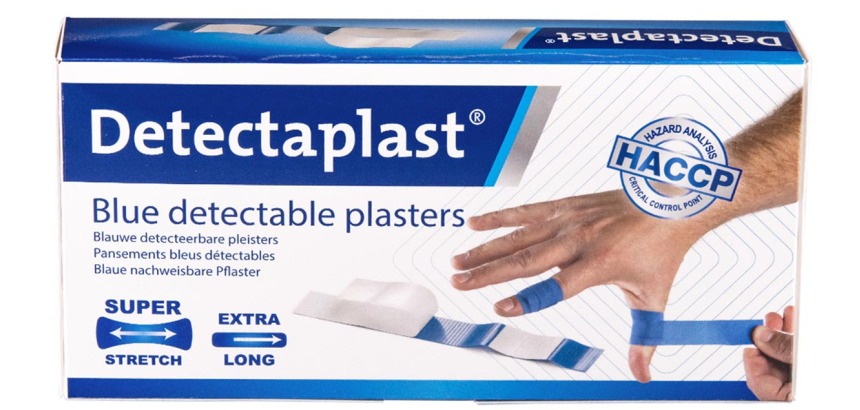 Pansement textile élastique bleu Detectaplast 180x20mm 100 pièces