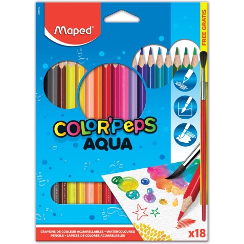 Maped Aquarelpotlood Color'Peps Aqua 18 potloden