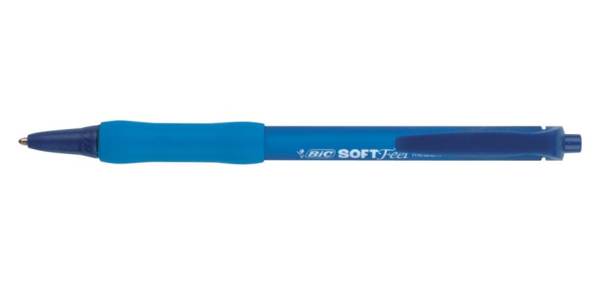 Bic Kugelschreiber Soft Feel Clic Grip, blau