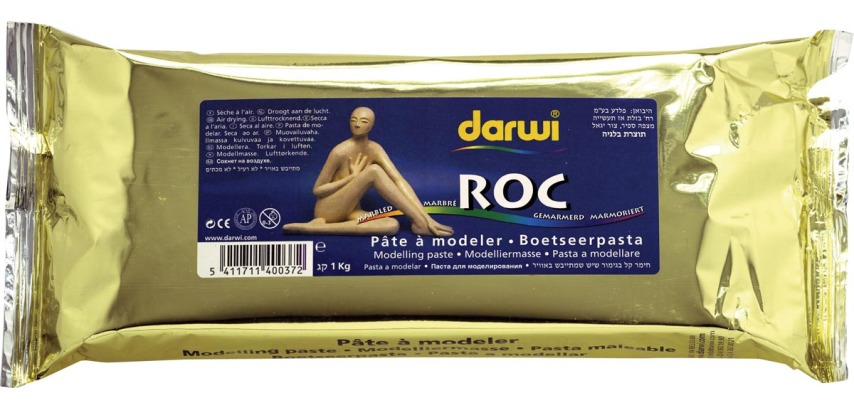 Darwi Roc modeling clay, 1 kg package (high quality)