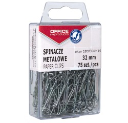 OFFICE products attache-tout, 32 mm, métal, boîte suspendue plastique de 75 pièces