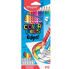 Maped kleurpotlood Color'Peps Oops, 12 potloden in een kartonnen etui