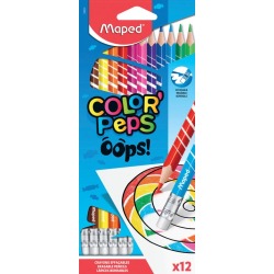 Maped crayon de couleur Color'Peps Oops, 12 crayons en étui cartonné