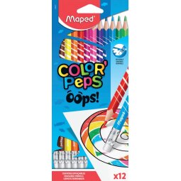 Maped kleurpotlood Color'Peps Oops, 12 potloden in een kartonnen etui