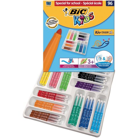 Bic Kids feutre Kid Couleur XL 96 feutres (classpack)