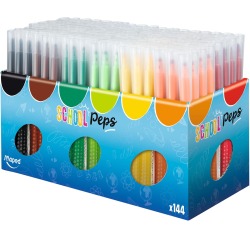 Maped Filzstift Color'Peps 144 Filzstifte in Kartonbox (Classpack)