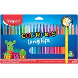 Viltstift Maped Color'Peps Long Life set á 24 kleuren
