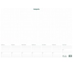 Brepols schrijfonderlegger met weekkalender, ongedateerd
