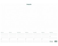 Brepols sous-main avec calendrier semaine, non-daté