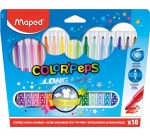 Maped Viltstift Color'Peps 18 stiften in een kartonnen etui
