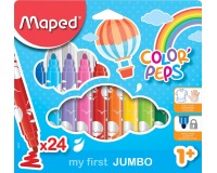 De_rotulador maped color peps early age jumbo caja de 24 colores