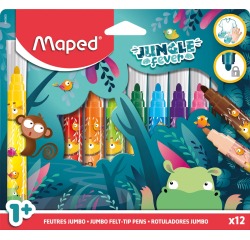 Feutre Maped Jungle Fever Jumbo set 12 couleurs