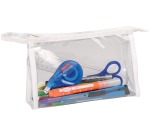 Exacompta transparente rechteckige Federmappe