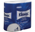Kleenex Toilettenpapier Extra Comfort, 4-lagig, 160 Blatt pro Rolle, 4er-Pack