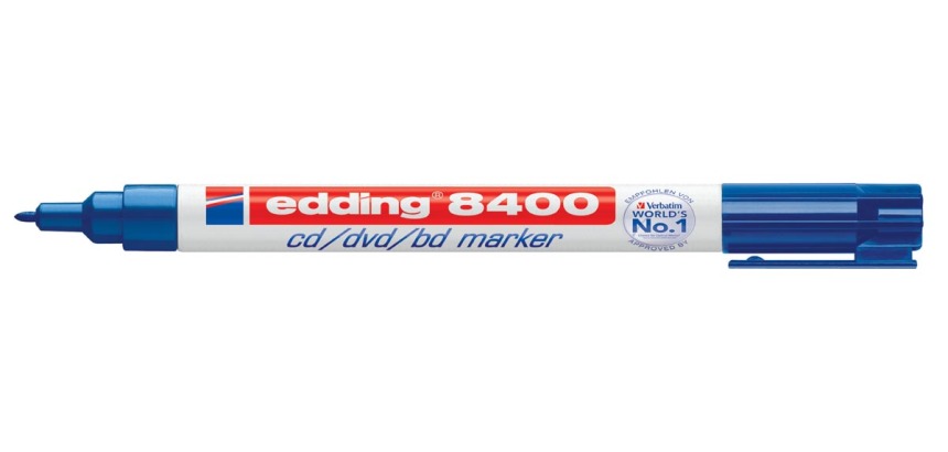 CD marker edding 8400 bullet 0.5-1mm blue