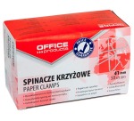 OFFICE products vlinderklemmen, 41 mm, gegalvaniseerd, doos van 50 stuks