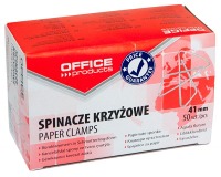 OFFICE products cross brads, 41 mm, galvanized, box of 50 pieces