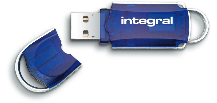 Integral Courier USB Flash Drive 2.0, 128 GB