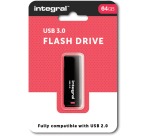 Integral Black clé USB 3.0, 64 Go, noir