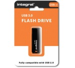 Integral USB stick 3.0 Black, 256 GB, zwart