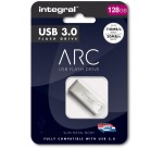 Integral USB Key Arc Metal 128GB Usb 3.0 (Usb-A) Silver