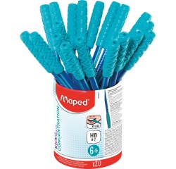 Potlood Maped Kidy Learn Concentration met kauwtopper blauw 10 stuks