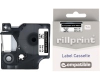 Rillprint ruban D1 compatible pour Dymo 40913, 9 mm, noir sur blanc