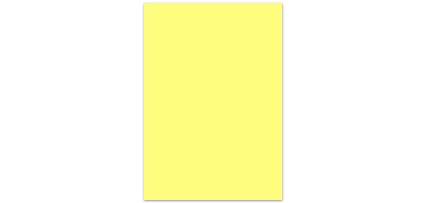 Creakit colored photo cardboard, 50 x 70 cm, 300 g, pack of 25 sheets, lemon yellow