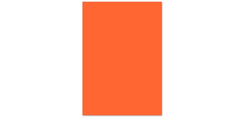 Creakit colored photo cardboard, 50 x 70 cm, 300 g, pack of 25 sheets, orange
