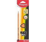 Maped potlood Black'Peps HB, blister van 3 stuks, zonder gum