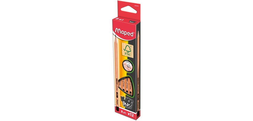 Maped potlood Black'Peps B, zonder gum