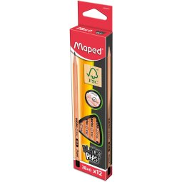 Maped crayon Black'Peps, 2B, sans gomme