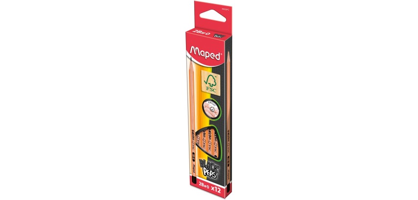 Maped crayon Black'Peps, 2B, sans gomme