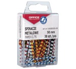 OFFICE products attache-tout Zebra, 50 mm, rayée, couleurs assorties, boîte suspendue de 30 pièces