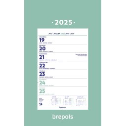 Brepols calendrier bloc semaine, 2025