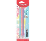 Maped Bleistift Black'Peps Pastel, mit Radiergummi, Blisterpackung mit 3 Stück