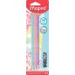 Maped crayon Black'Peps Pastel, avec gomme, blister de 3 pièces