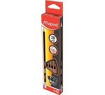 Maped Black'Peps pencil, 2B, with eraser