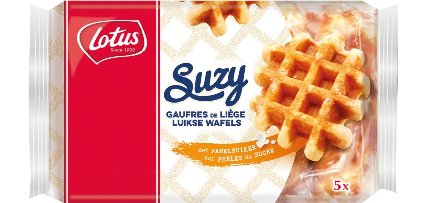 Lotus Suzy luikse wafel, 50 g, pak van 5 stuks