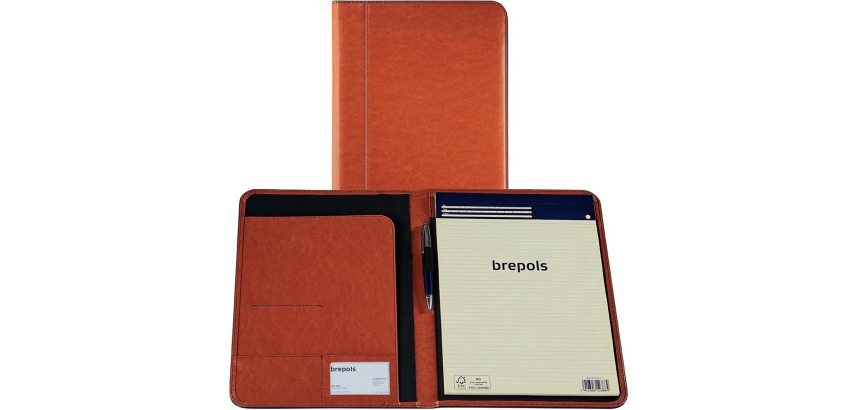 Schrijfmap Brepols Palermo Fashion A4 camel