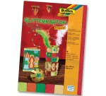 Folia Glitterkarton Oriental (geel, oranje, rood, helgroen en donkergroen)