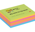 Post-it Super Sticky Meeting Notes, 45 Blatt, 203 x 153 mm, sortierte Farben, Packung mit 6 Blöcken