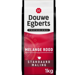 Douwe Egberts gemalen koffie Melange Rood, standaard, pak van 1 kg
