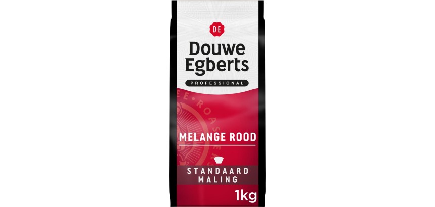 Douwe Egberts gemalen koffie Melange Rood, standaard, pak van 1 kg