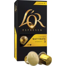 Douwe Egberts L'Or Intensity capsules de café, Mattinata, paquet de 10 pièces