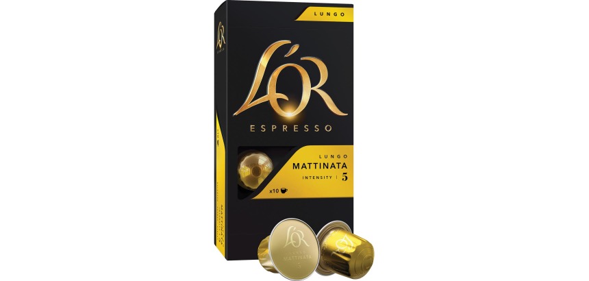 Douwe Egberts L'Or Intensity coffee capsules, Mattinata, pack of 10 pieces