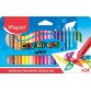 Maped crayon à cire Color'Peps Wax, boîte de 24 pièces en couleurs assorties