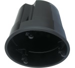 Essential Stool, in plastic, black