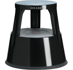 <em>BRASQ 42cm black metal step stool</em>