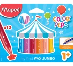 Maped Wachsmalstifte Color'Peps Jumbo Early Age, Schachtel mit 12 Stück in verschiedenen Farben